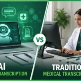 AI medical transcription vs traditional medical transcription comparison